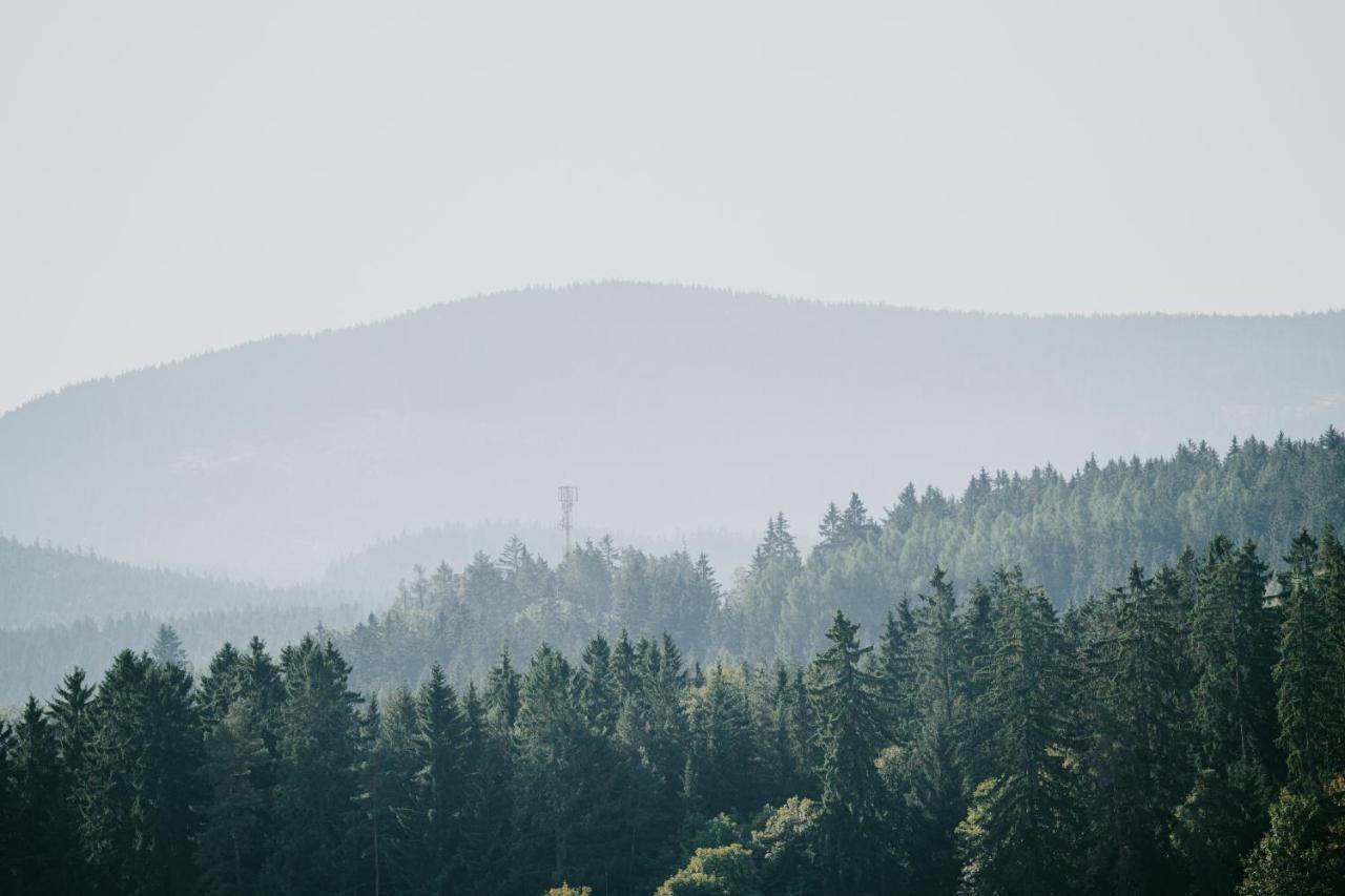 Moderni Sumavska Roubenka S Vyhledem Na Boubin Villa Vimperk Exterior foto