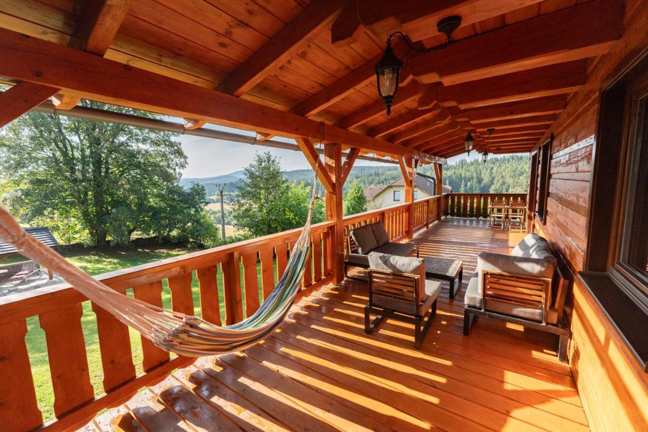 Moderni Sumavska Roubenka S Vyhledem Na Boubin Villa Vimperk Exterior foto